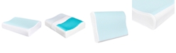 Comfort Revolution Cool Comfort Memory Foam Contour Pillow, Heat Minimizing Hydraluxe™ Gel & Open Cell Ventilated